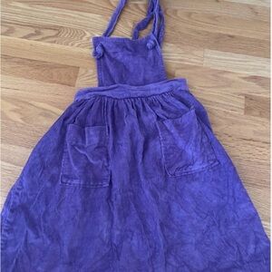 Vintage Purple Corduroy Dress/jumper girls size 8